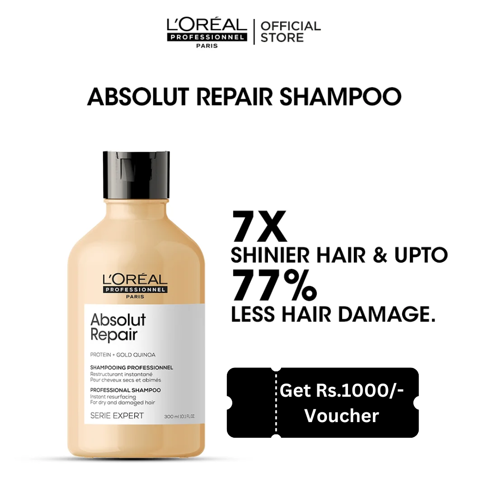 Loreal Professionnel Serie Expert Absolut Repair Shampoo - 300ml - For Dry And Damaged Hair