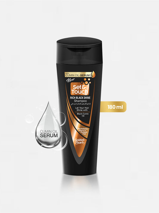Golden Pearl Set and Touch - Rich Black Shine Shampoo - 180ml