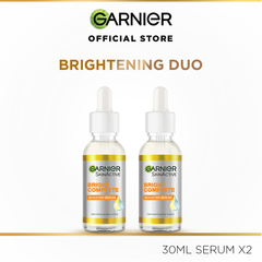 Twin Pack Garnier Bright Complete Vitamin C Booster Serum - 30ml