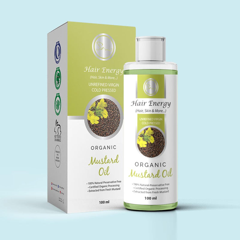 Hair Energy 100 Organic Aloevera GelCarrier Mustard Oil