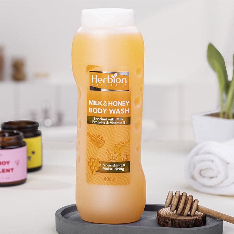 Herbion Milk & Honey Body wash 400 ml - Premium  from Herbion - Just Rs 750! Shop now at Cozmetica