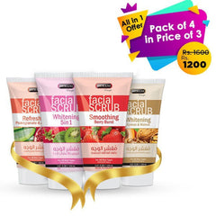 Hemani All In 1 Pack Of 4 In Price Of 3 (Face Scrub)