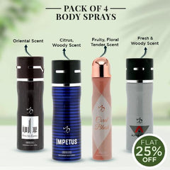 Hemani Pack Of 4 - Body Sprays