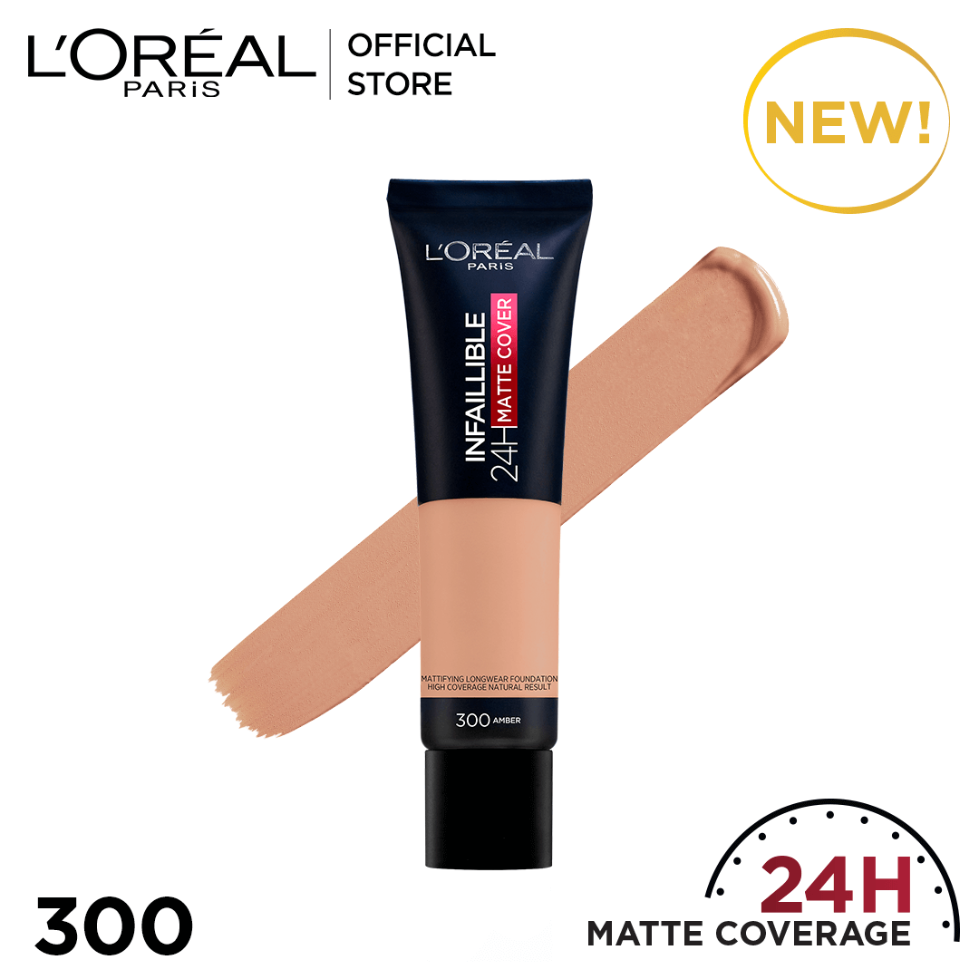 #L'Oreal Infallible 24H/32H Matte Cover Foundation - 30ml (Options)