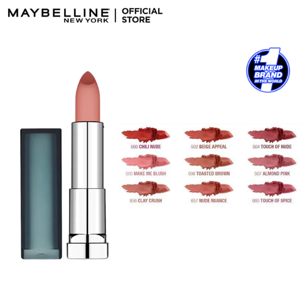 Maybelline New York Color Sensational Matte Nudes Lipstick | Best Price in  2023 at Cozmetica