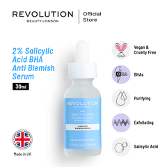 Revolution Skincare 2% Salicylic Acid BHA Anti Blemish Serum - 30ml