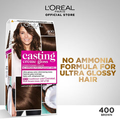 LOreal Paris Casting Creme Gloss - 400 Brown Hair Color