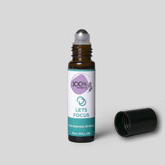 100% Wellness Co Let's Focus Essential Oil Roll-on Blend