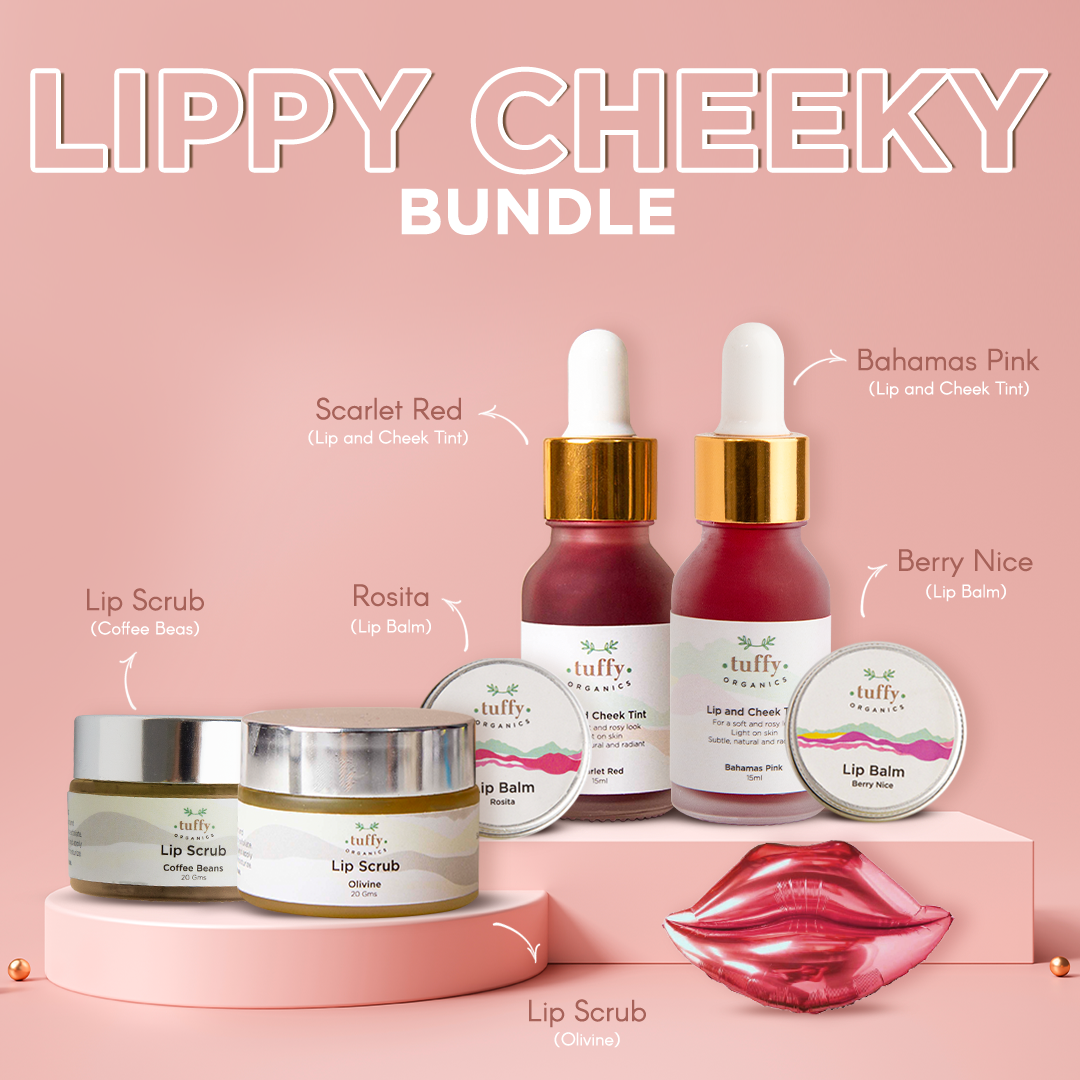 Lippy Cheeky Bundle - Premium  from Tuffy Organics - Just Rs 2635! Shop now at Cozmetica