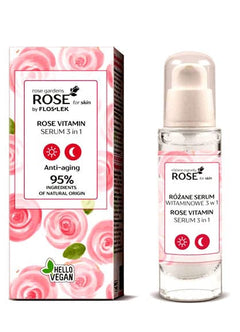 Floslek Rose For Skin Rose Garden Rose Vitamin Serum 3In1 30Ml