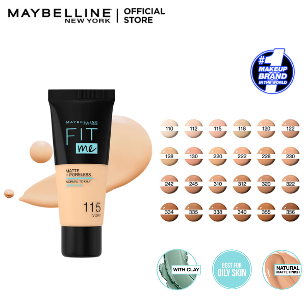 Maybelline New York Fit Me Matte Poreless Face Foundation 30ml