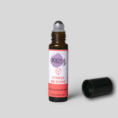 100% Wellness Co Stress Be Gone Essential Oil Roll-on Blend