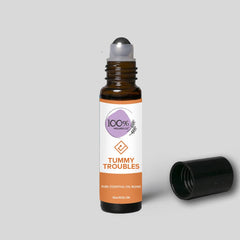 100% Wellness Co Tummy Troubles Essential Oil Roll-on Blend