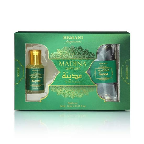 Madina Gift Set 2in1 - Attar & Bakhoor