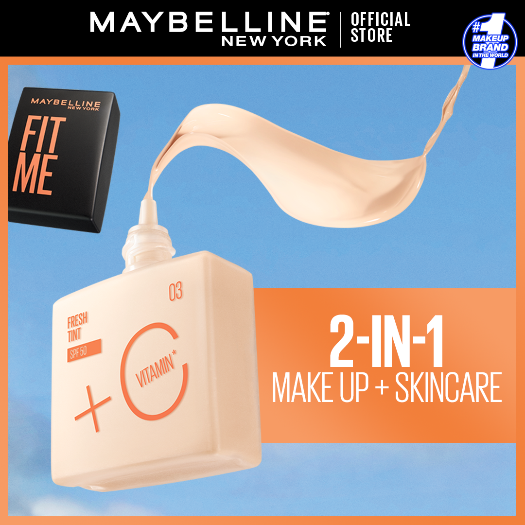 Maybelline New York Fit Me Fresh Tint With SPF 50 & Vitamin C, Natural Coverage Foundation - Premium Foundations & Concealers from Maybelline - Just Rs 1499! Shop now at Cozmetica