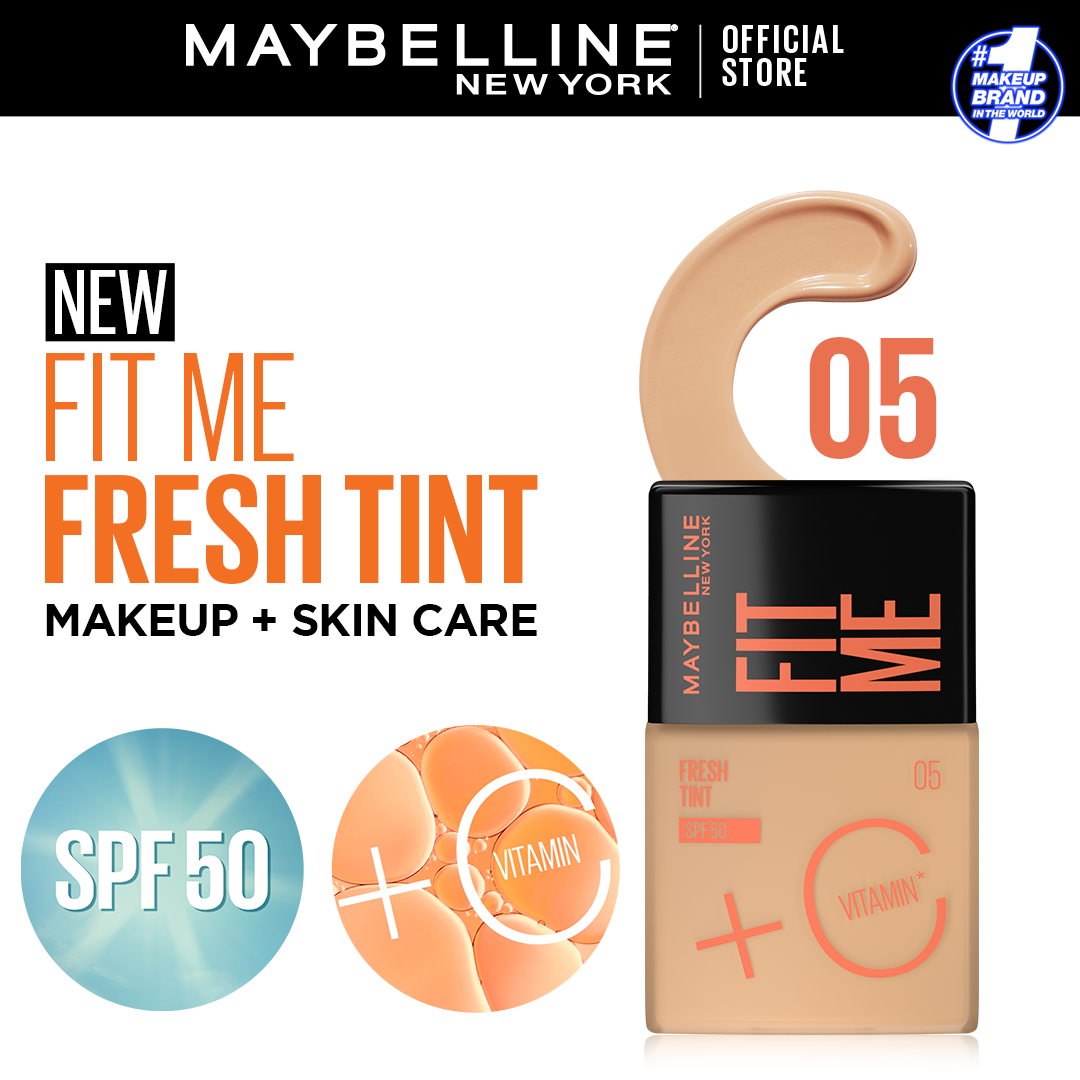 New York Fit Me Fresh Tint With SPF 50 & Vitamin C, Natural Coverage Foundation-3