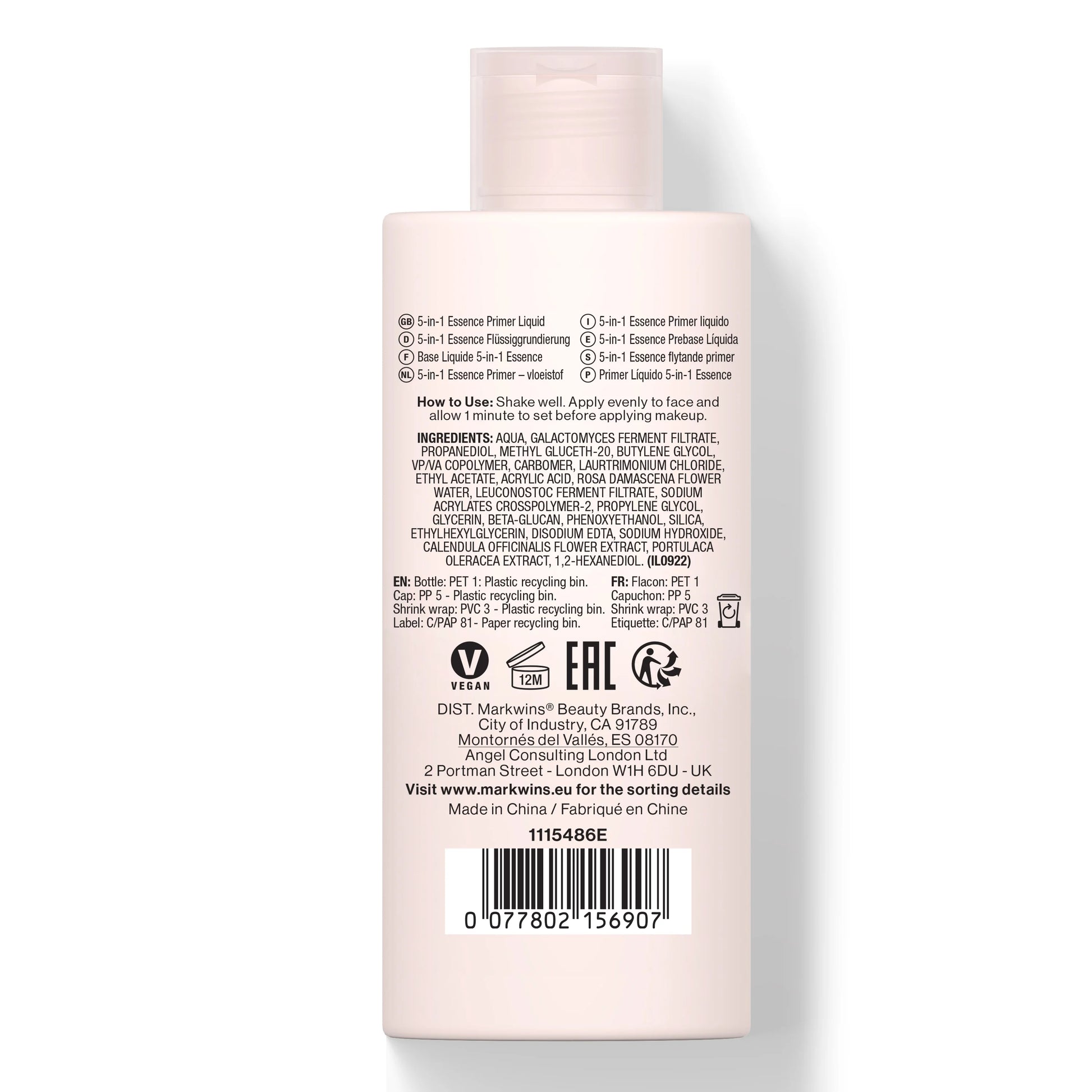 Wet n Wild 5-in-1 Essence Primer Liquid