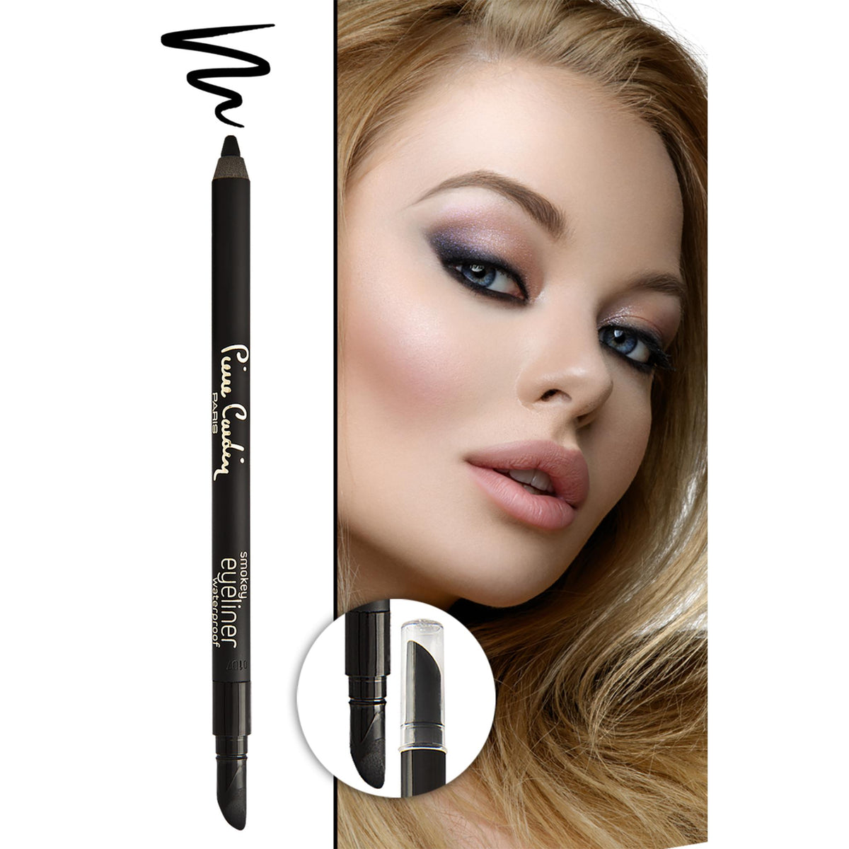 Pierre Cardin Paris Smokey Waterproof Eyeliner - Black