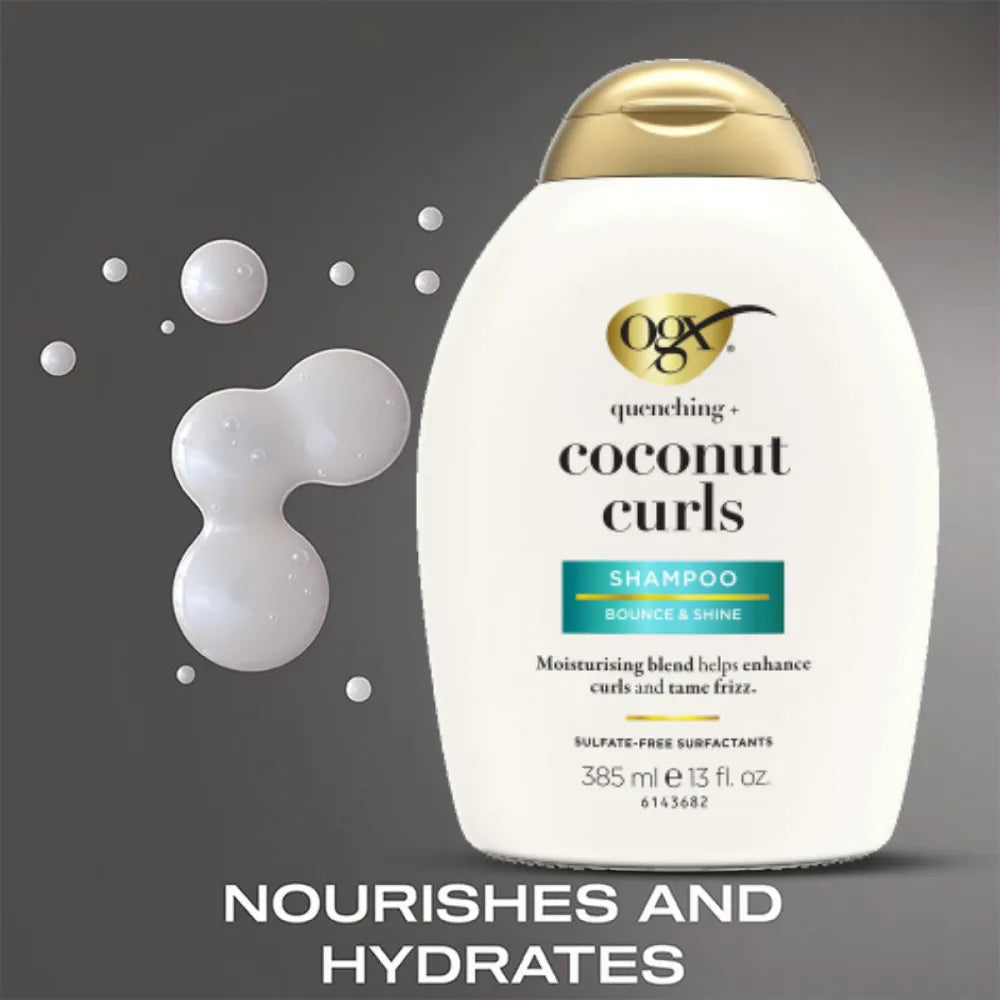 OGX Quenching + Coconut, Curl-Defining Shampoo - 385ml
