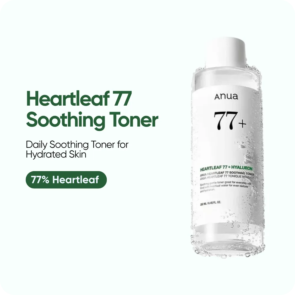 Anua Heartleaf 77% + Hyaluron Soothing Toner 250ml