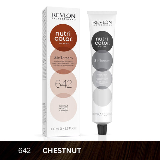 Revlon Professional Nutri Color™ Filters 3-In-1 Hair Color - Chestnut 642 - 100ml