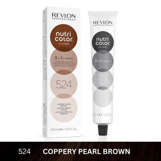 Revlon Professional Nutri Color™ Filters 3-In-1 Hair Color - Coppery Pearl Brown 524 - 100ml