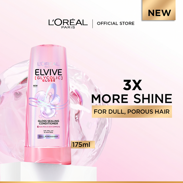 LOreal Paris Elvive Glycolic Gloss Conditioner 175ml