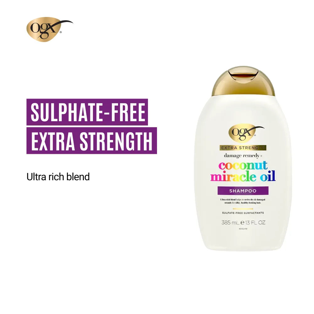 OGX Coconut Miracle Oil Extra Strength Shampoo - 385ml