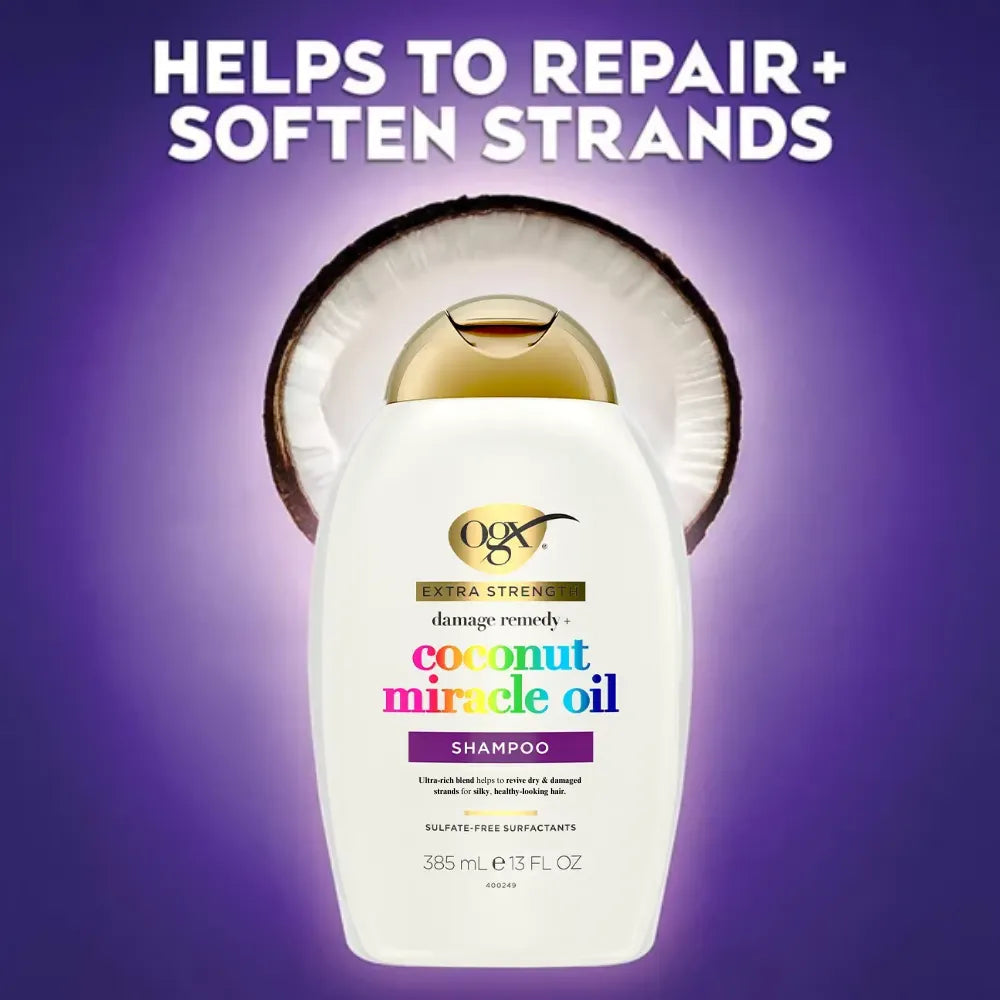 OGX Coconut Miracle Oil Extra Strength Shampoo - 385ml