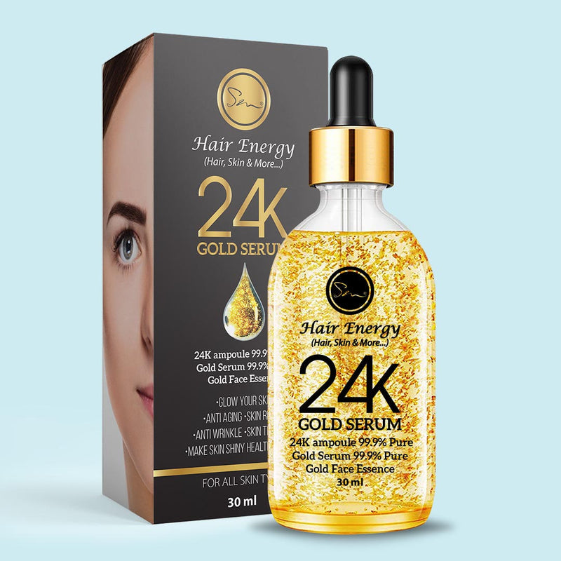 Hair Energy 100 Organic Aloevera Gel24K Gold Serum
