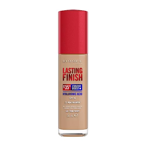 Rimmel London Lasting Finish 35 Hour Foundation -103 True Ivory, 30Ml