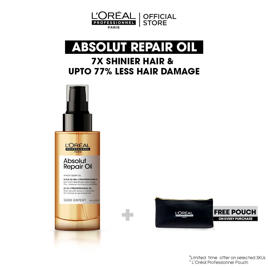 Loreal Professionnel Serie Expert Absolut Repair Oil Leave In Treatment - 90ml - For Dry And Damaged Hair