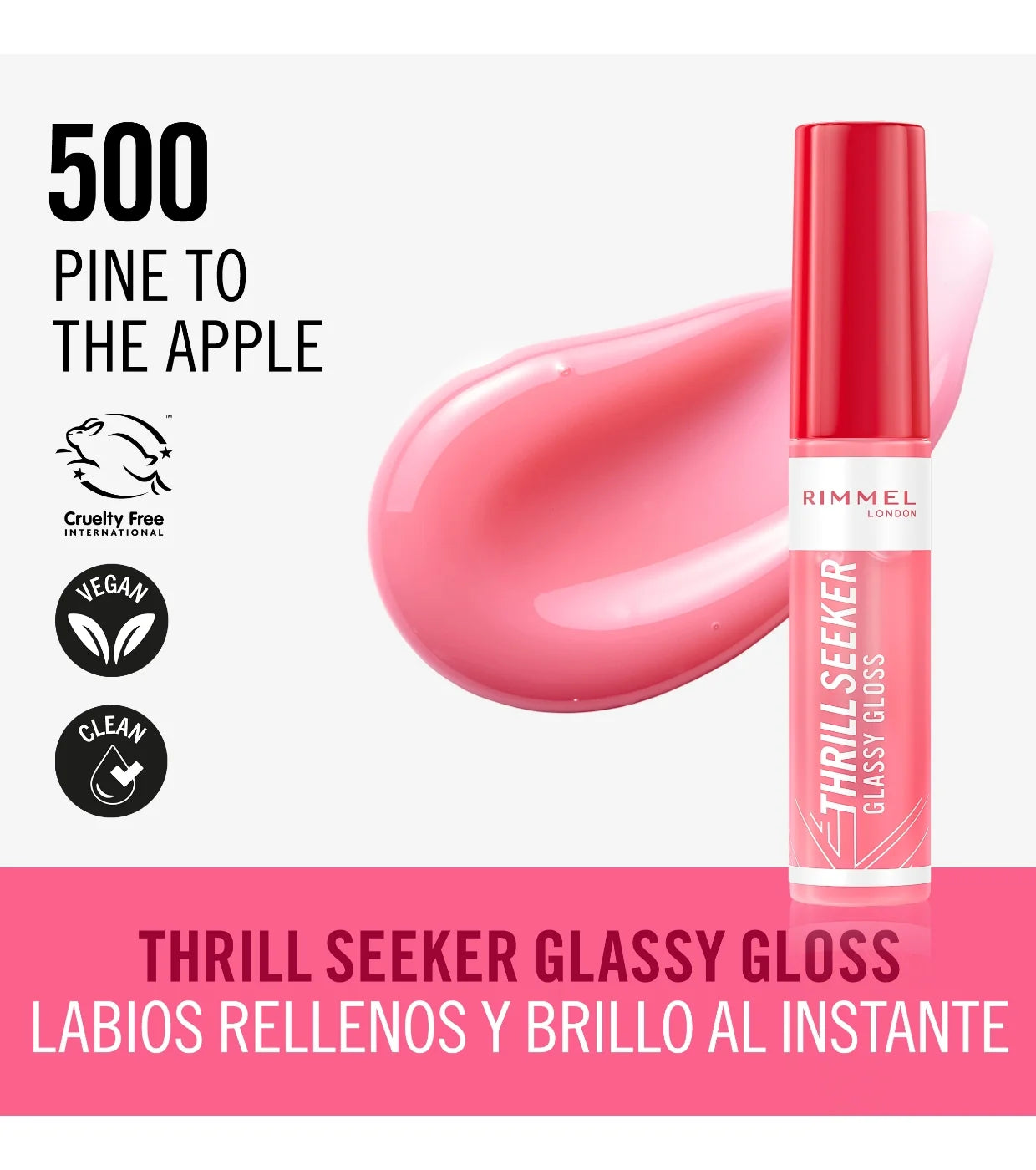 Rimmel Lip Gloss Thrill Seeker - 500 Pine to the Apple