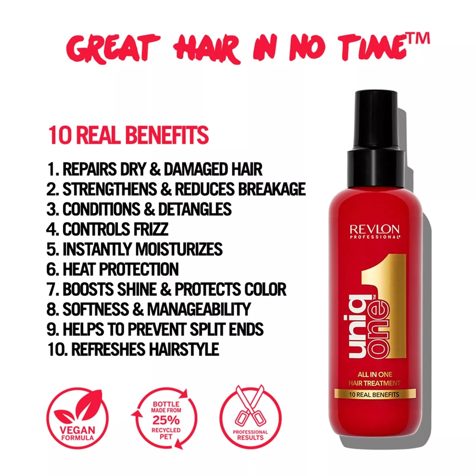 Revlon Professional UniqONE™ DUO-PACK All-in-One Leave-In Hair Treatment Classic Fragrance 150ml + Shampoo 230ml