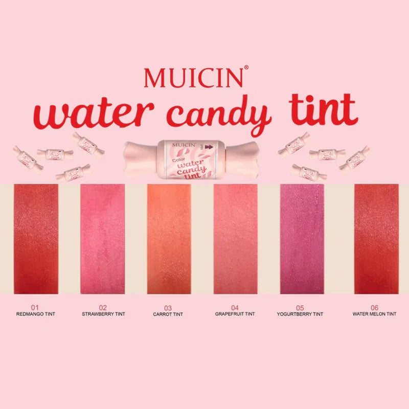 Muicin Lip Cheek Water Candy Fruit Tints Pack Of 6