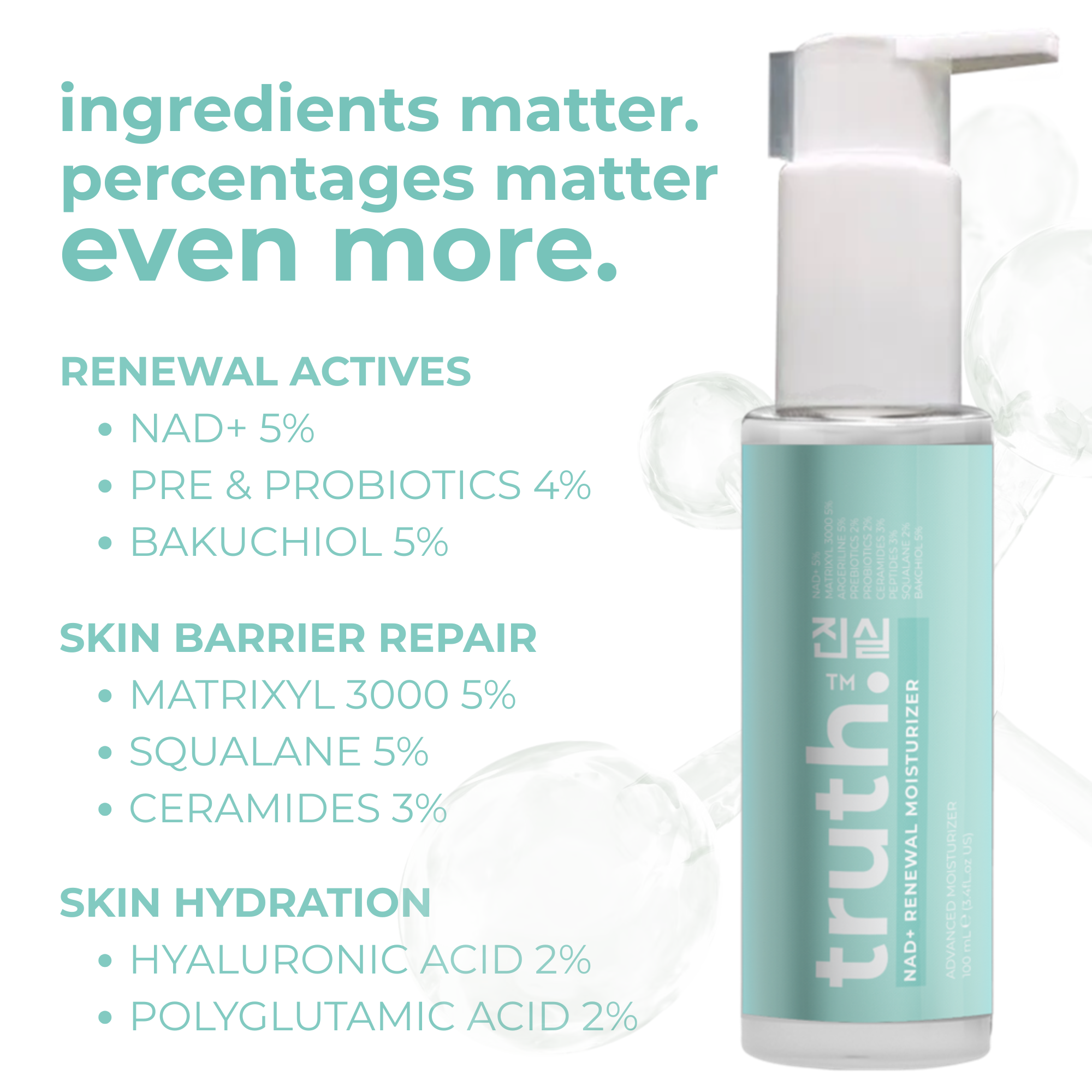 Truth NAD+ Advanced Renewal Moisturizer - 100ml