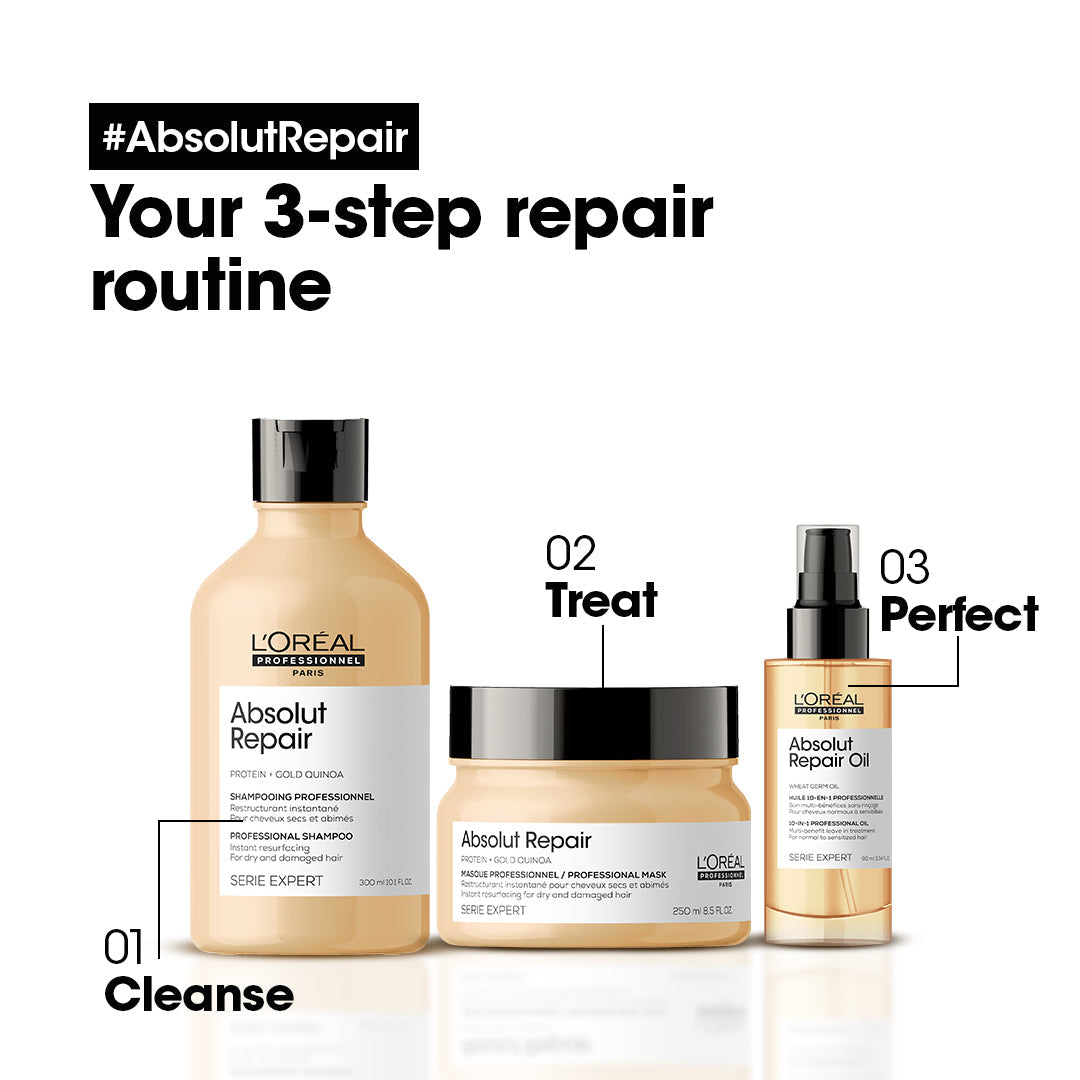 Loreal Professionnel Serie Expert Absolut Repair Oil Leave In Treatment - 90ml - For Dry And Damaged Hair