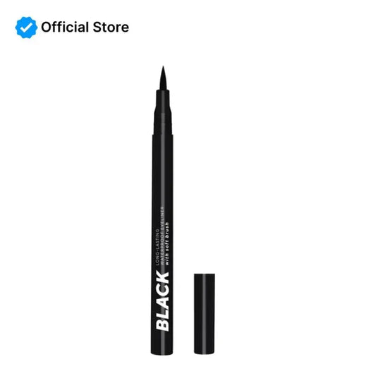 LAMEL Black Eyeliner with Soft Brush 401 Deep Black