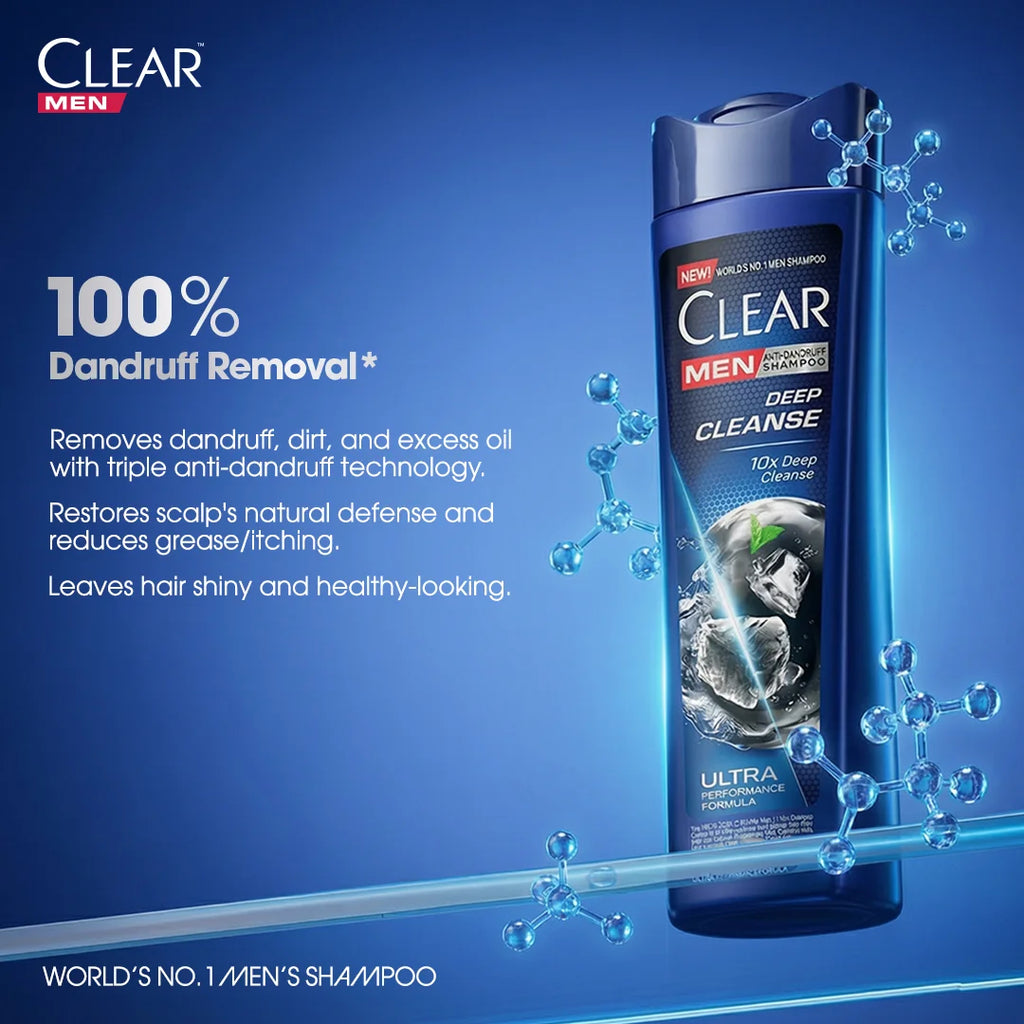 Clear Men Deep Cleanse Anti Dandruff Shampoo - 380ml