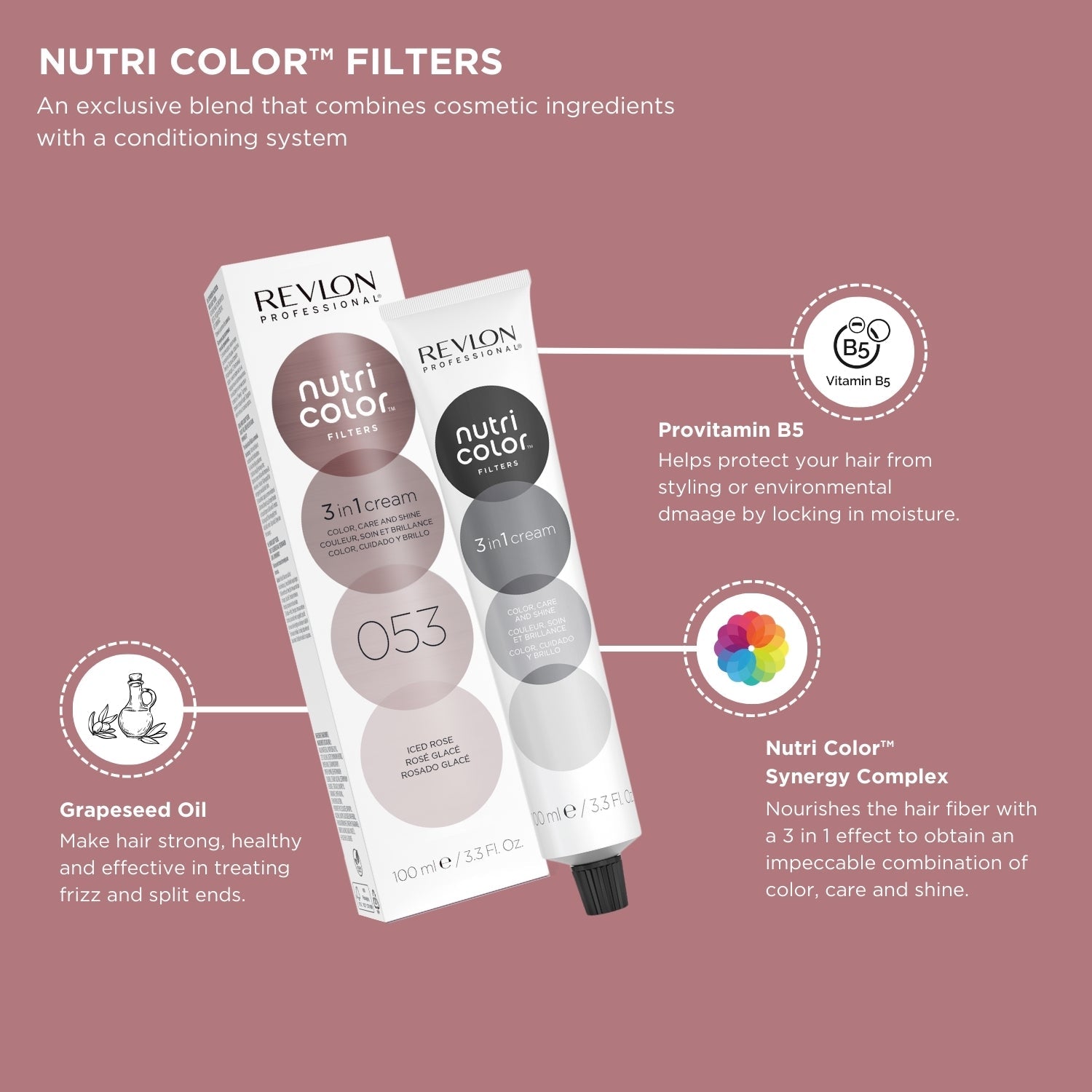 Revlon Professional Nutri Color™ Filters 3-In-1 Hair Color 100ml