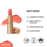 ST London Matt Moist Long-Lasting Lipstick Chilli Red