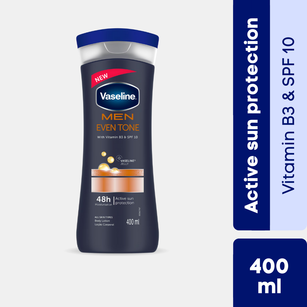 Vaseline Men Even Tone Body Lotion -  400ml
