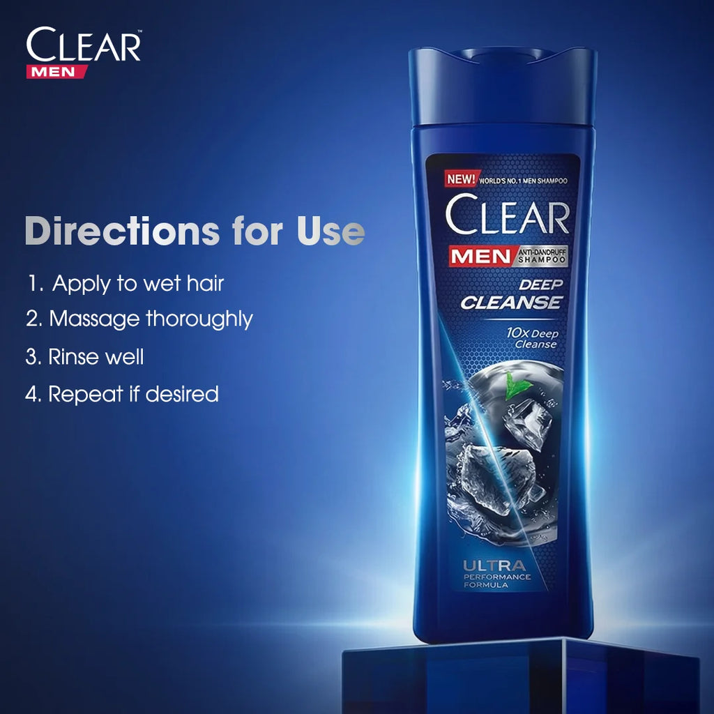 Clear Men Deep Cleanse Anti Dandruff Shampoo - 380ml
