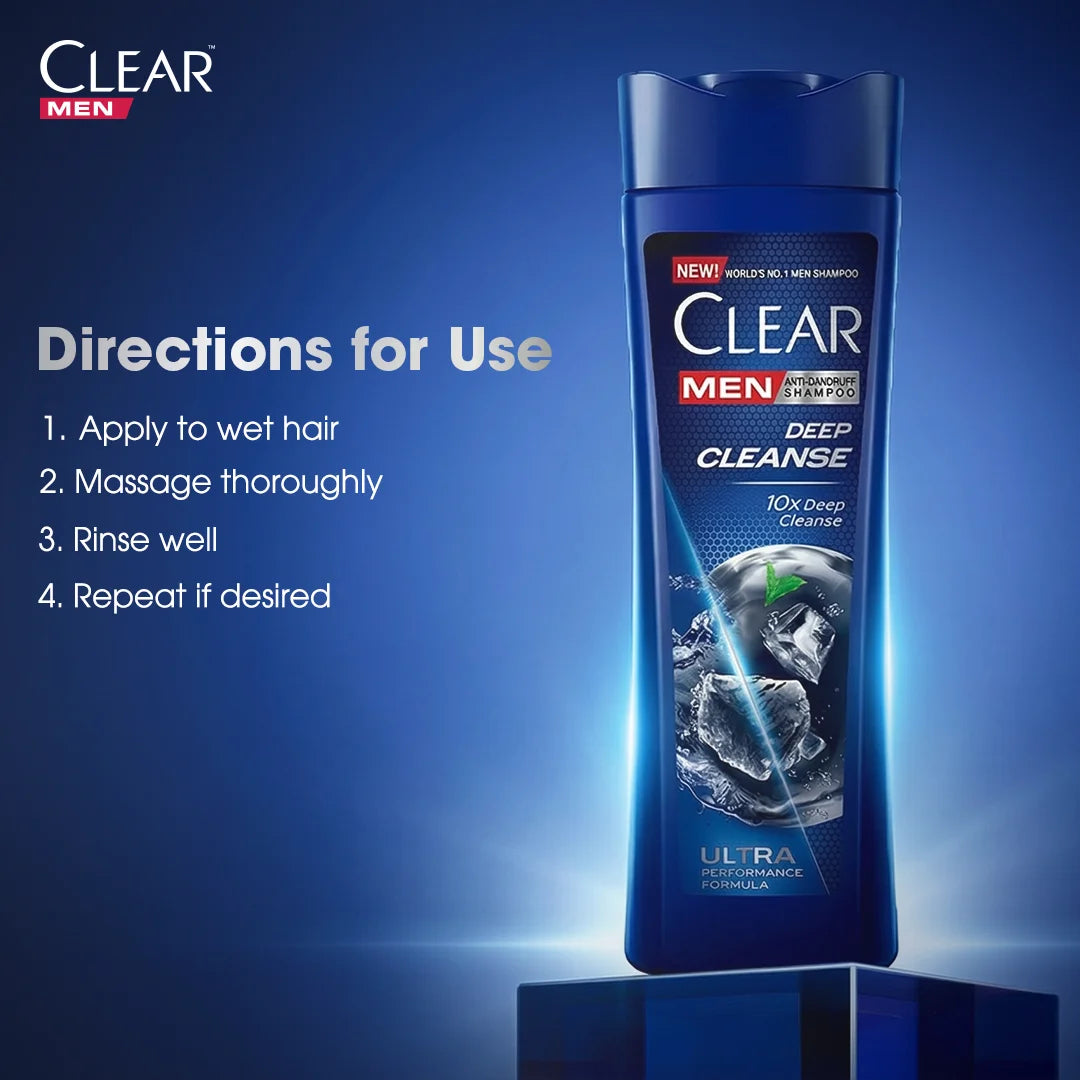 Clear Men Deep Cleanse Anti Dandruff Shampoo - 380ml