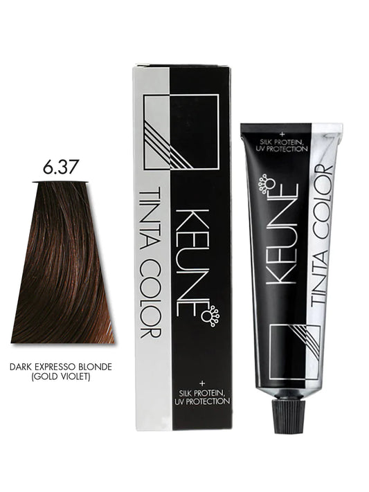 Keune Tinta Color No. 6.37 Dark Expresso Blonde (G/Violet) - 60ml