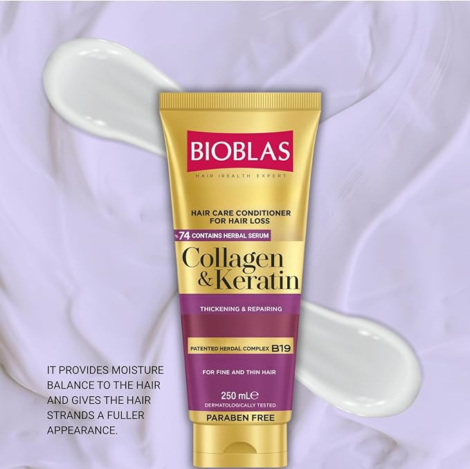 BIOBLAS Collagen & Keratin Conditioner - 250ml