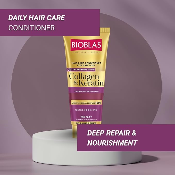 BIOBLAS Collagen & Keratin Conditioner - 250ml