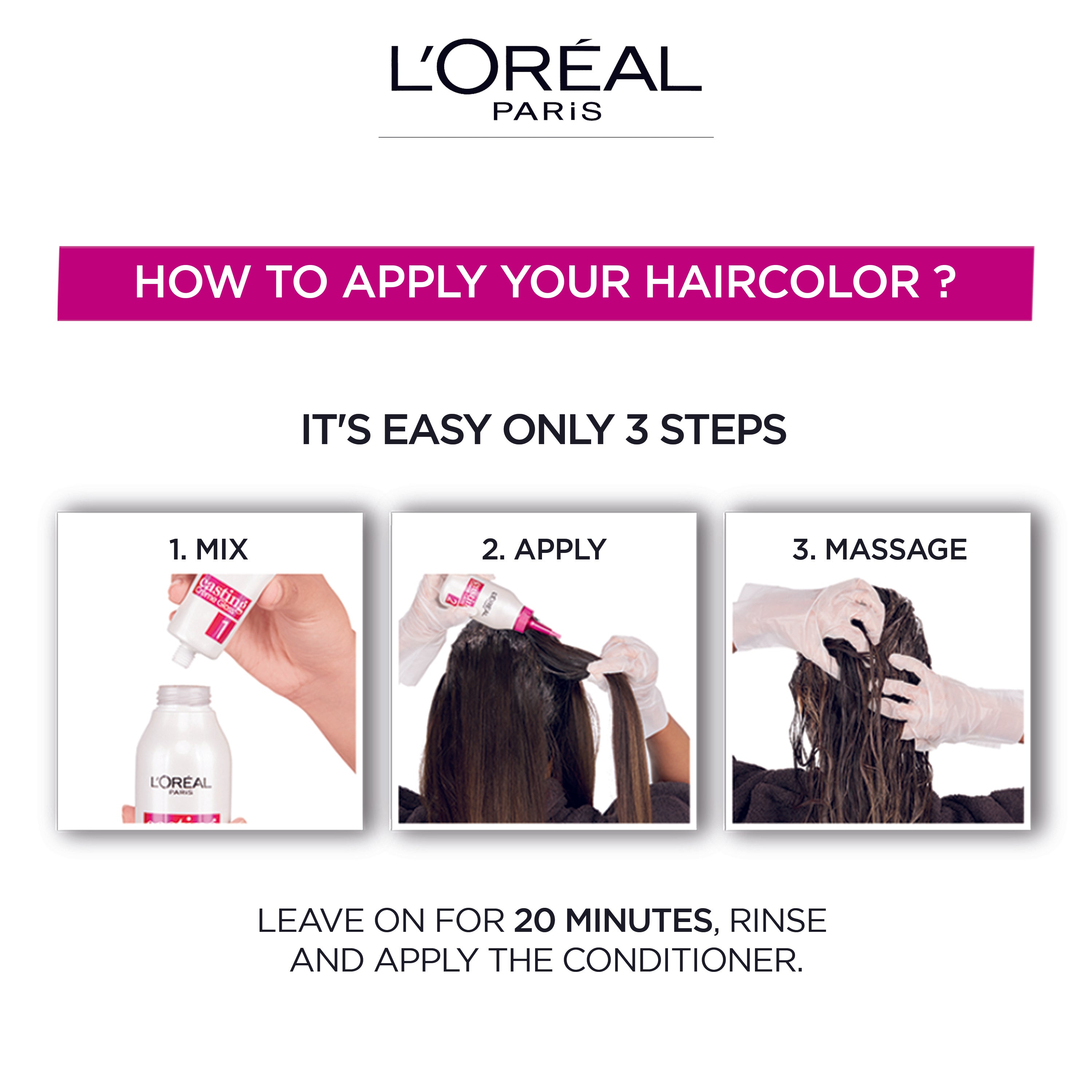 LOreal Paris Casting Creme Gloss - 500 Light Brown Hair Color