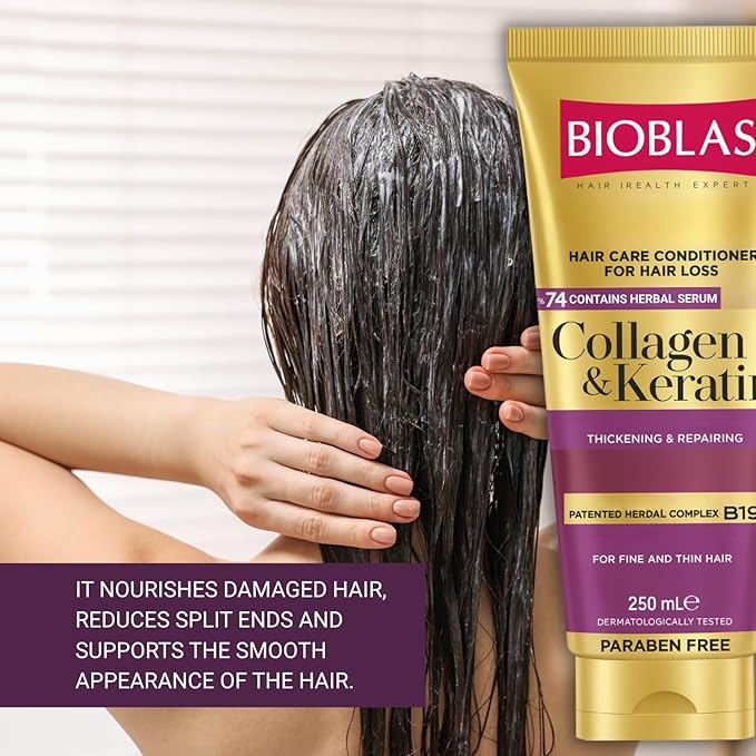 BIOBLAS Collagen & Keratin Conditioner - 250ml