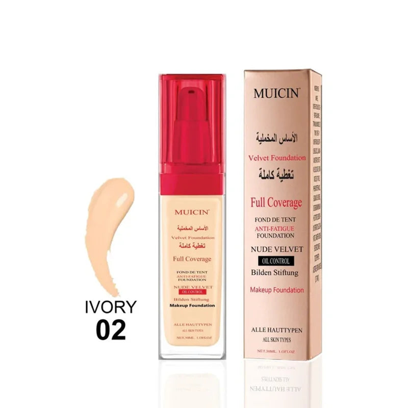 Muicin Nude Velvet Full Coverage Foundation 30Ml